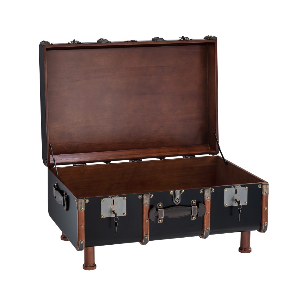 Authentic Models Stateroom Trunk Table Black