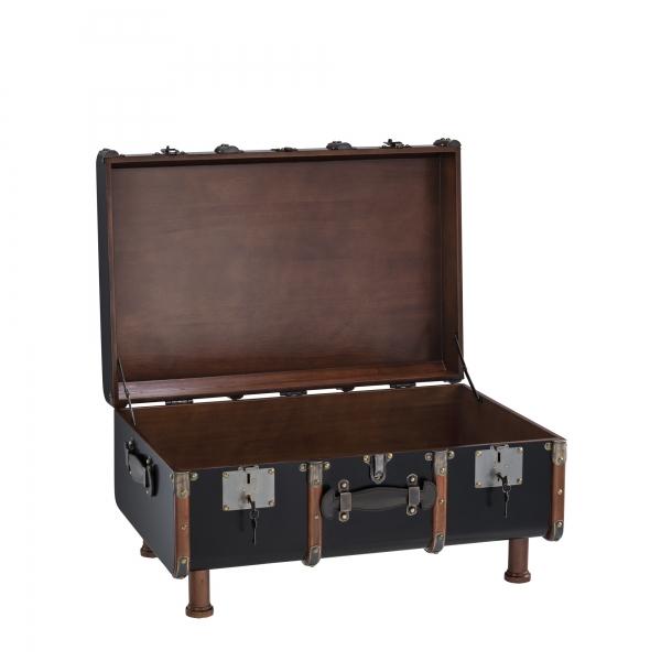 authentic models Stateroom Trunk Table Black
