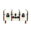 Authentic Models Stateroom Trunk Table Off White