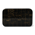 Authentic Models World Map Box Black