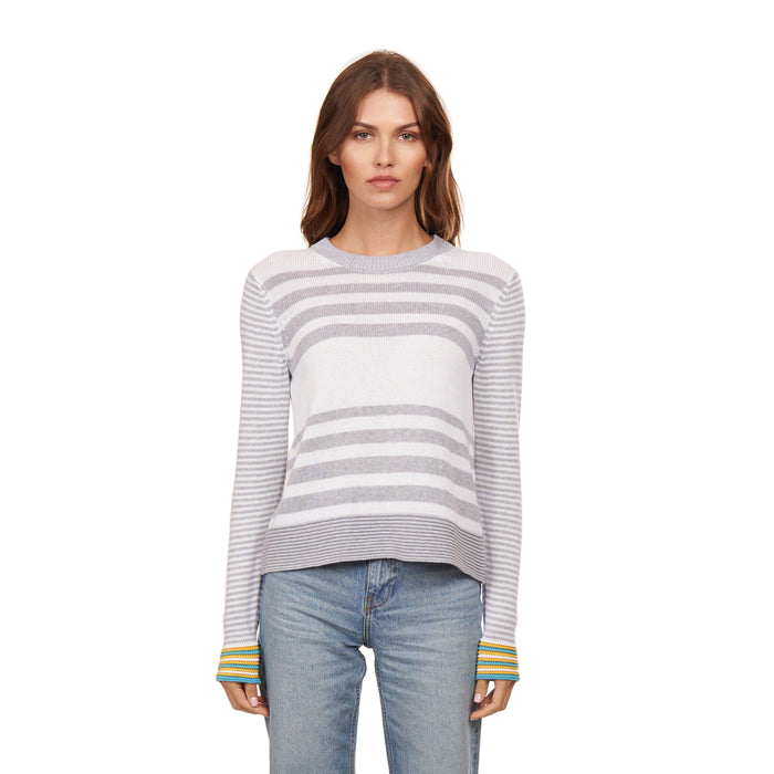 autumn cashmere Boxy Stripe w/ Tuck Stitch