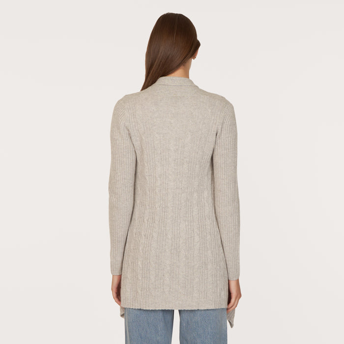 Autumn Cashmere Cable Drape In Pearl