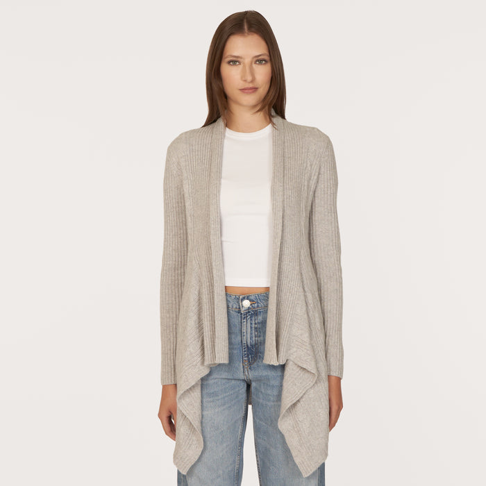 autumn cashmere Cable Drape in Pearl