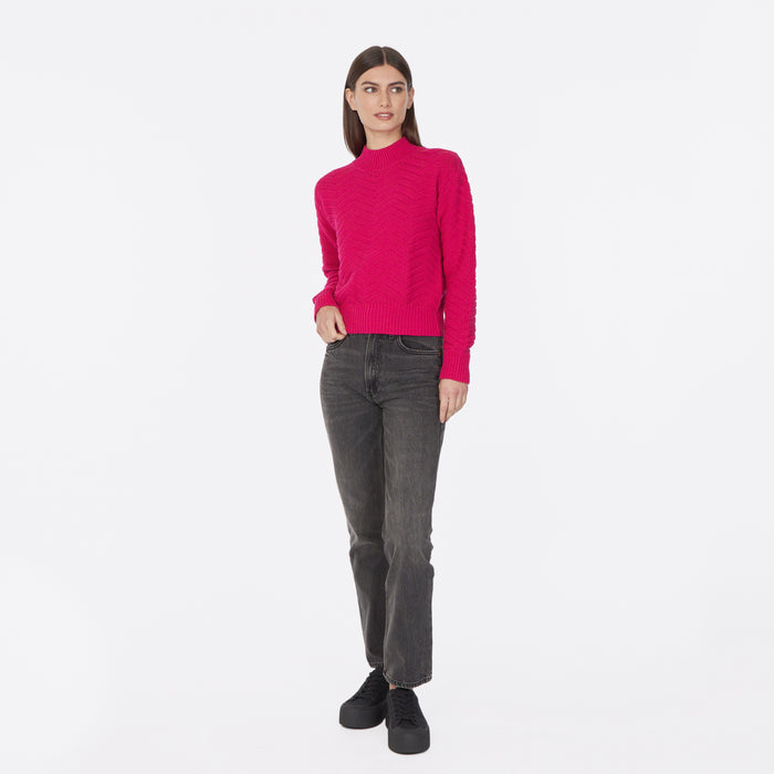 Autumn Cashmere Chevron Mock