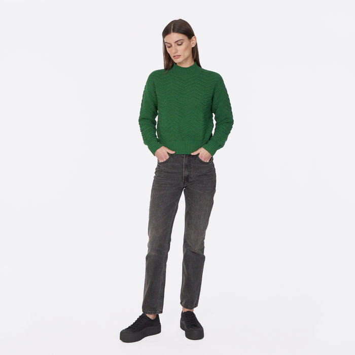 Autumn Cashmere Chevron Mock