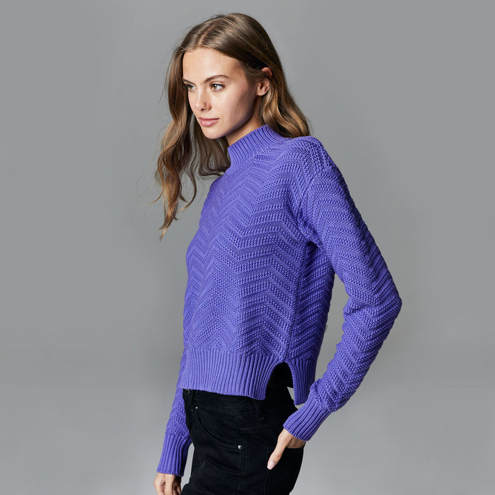 Autumn Cashmere Chevron Mock