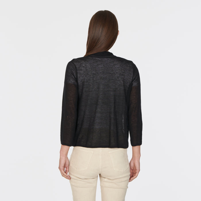 Autumn Cashmere Collared Easy Crop