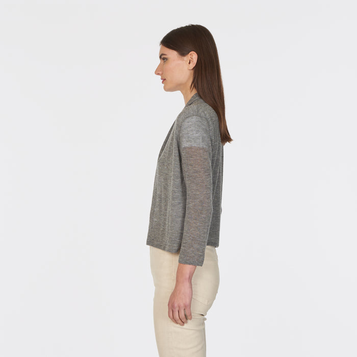 Autumn Cashmere Collared Easy Crop