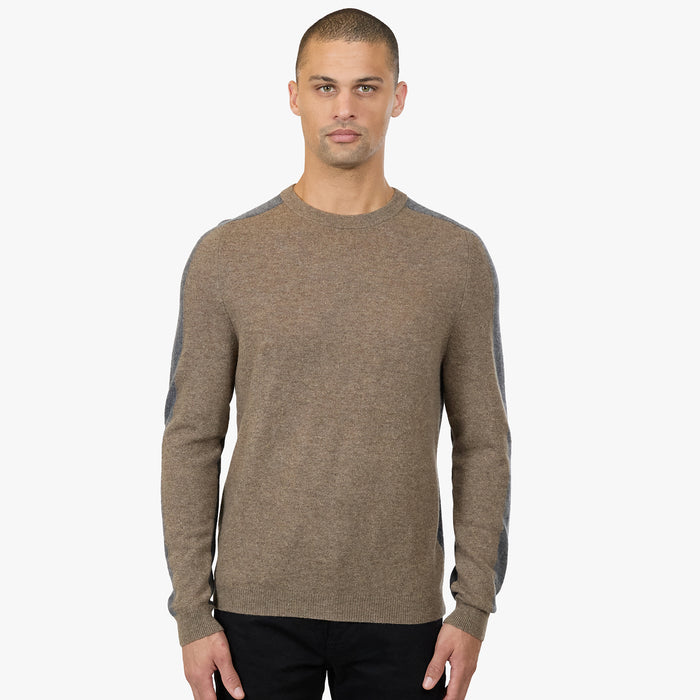 autumn cashmere Colorblock Crew w/ Stripe