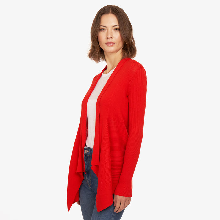 Autumn Cashmere Cotton Rib Drape In Apple