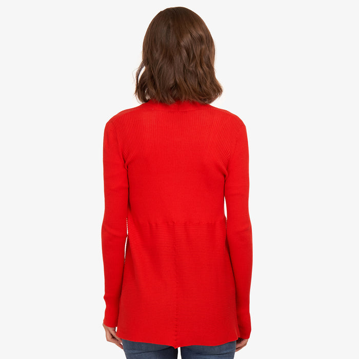 Autumn Cashmere Cotton Rib Drape In Apple