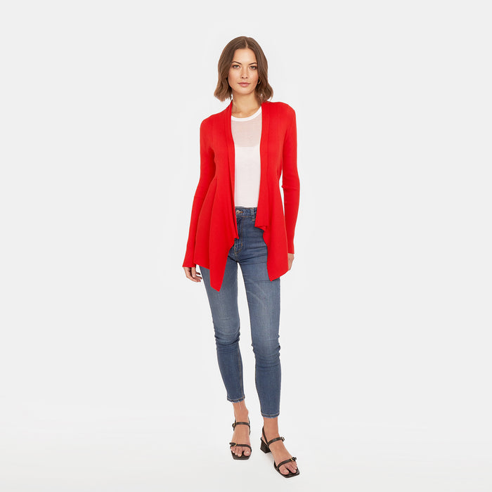 Autumn Cashmere Cotton Rib Drape In Apple