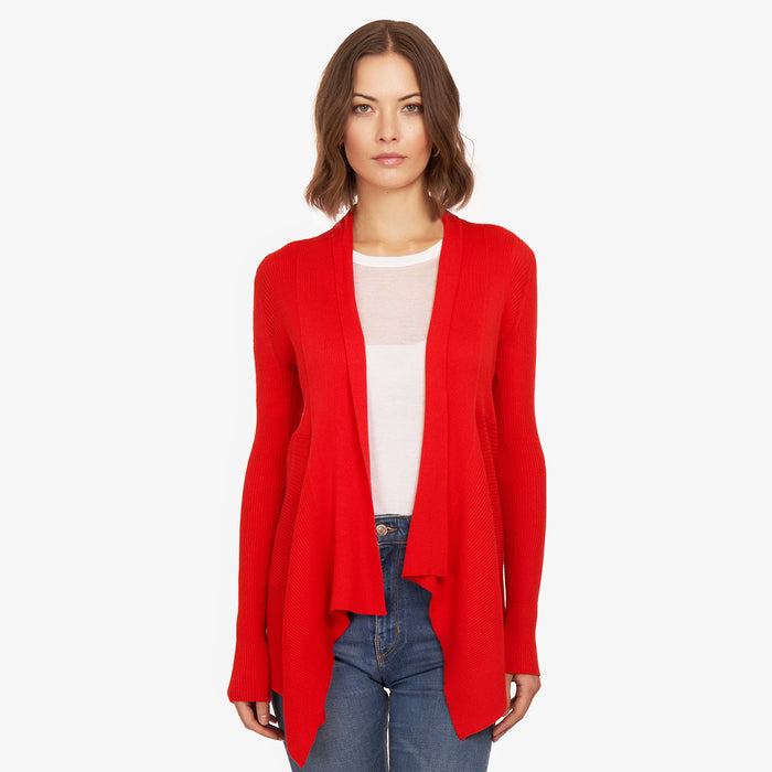 autumn cashmere Cotton Rib Drape in Apple