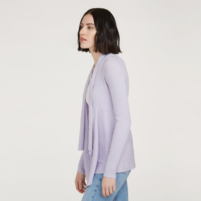 Autumn Cashmere Cotton Rib Drape In Vapor