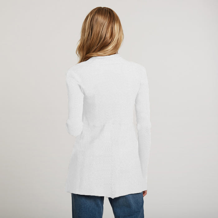 Autumn Cashmere Cotton Rib Drape In White