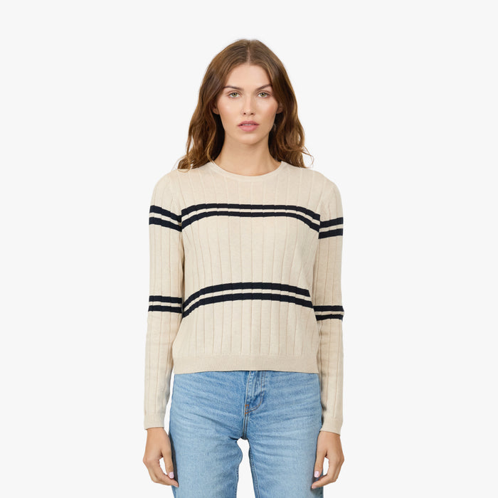 autumn cashmere Cropped Panel Rib Crew