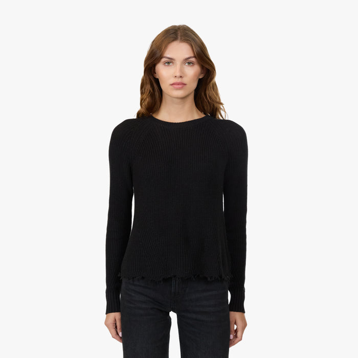 autumn cashmere Distressed Scallop Shaker in Black