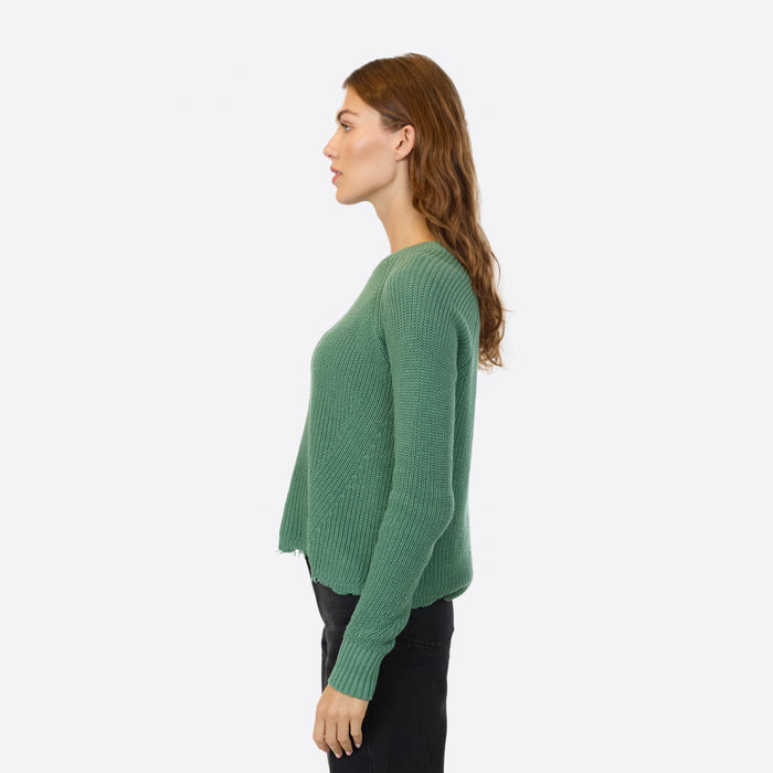 Autumn Cashmere Distressed Scallop Shaker In Fern