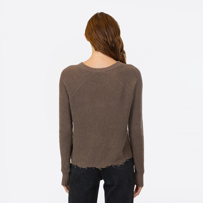 Autumn Cashmere Distressed Scallop Shaker In Rye