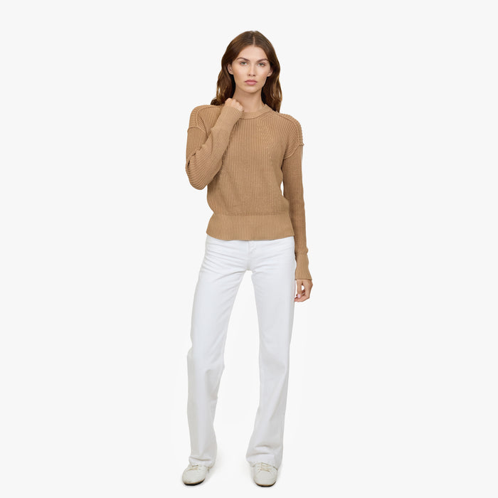 Autumn Cashmere Exposed Seam Shaker Crew