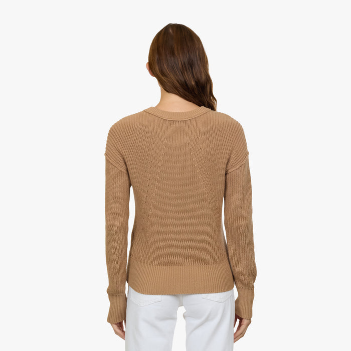 Autumn Cashmere Exposed Seam Shaker Crew