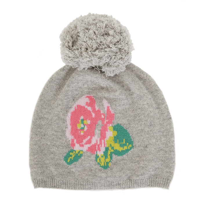 autumn cashmere Floral Beanie in Sweatshirt Combo