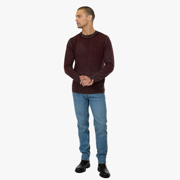 Autumn Cashmere Inked Crew W/ Contrast Stitch