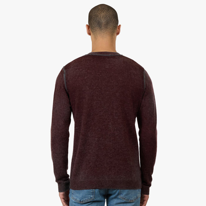 Autumn Cashmere Inked Crew W/ Contrast Stitch
