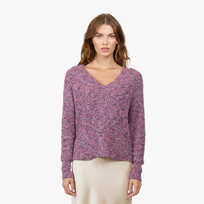 autumn cashmere Marled Shaker V in Crocus Multi