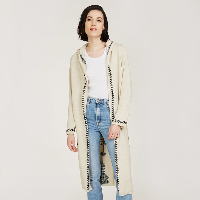 Autumn Cashmere Maxi Hoodie W/ Tassel