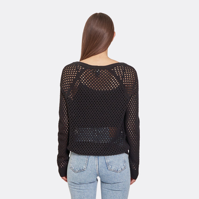 Autumn Cashmere Mesh V In Black