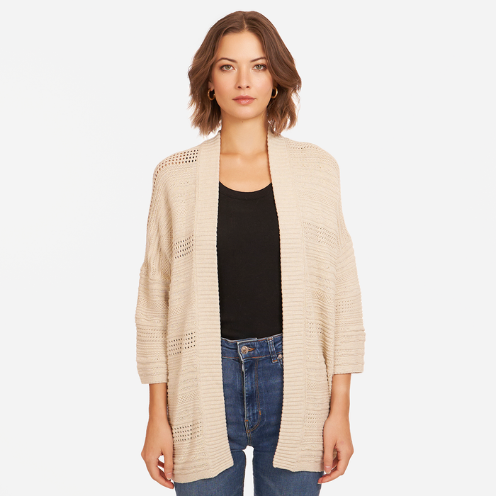 autumn cashmere Open Stitch Beach Duster in Hemp