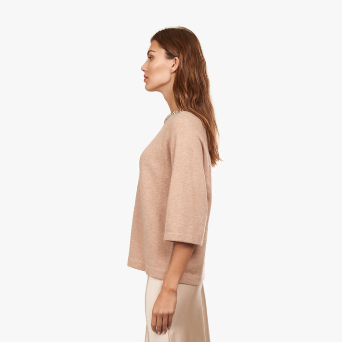 Autumn Cashmere Oversized Tee W/ Rhinestone Trim