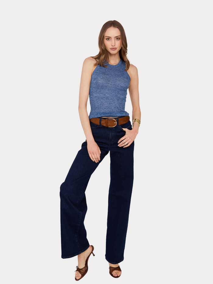 Autumn Cashmere Rib Halter Crew In River