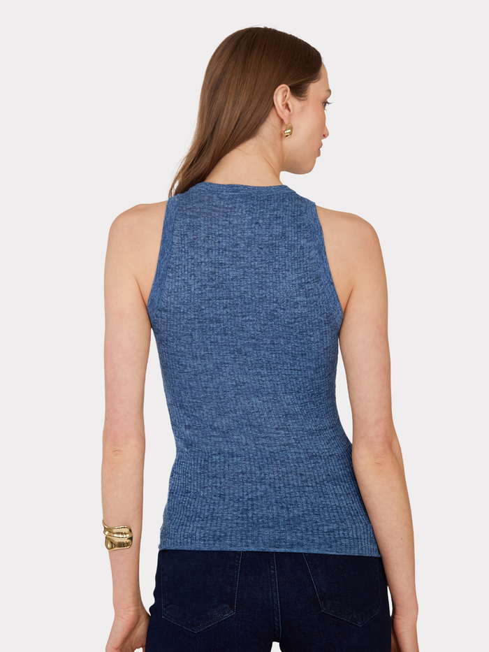 Autumn Cashmere Rib Halter Crew In River