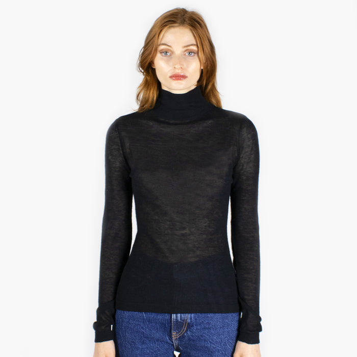 Autumn Cashmere Second Skin Sheer Mock
