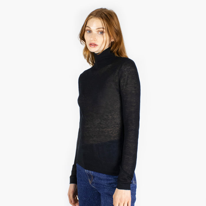 Autumn Cashmere Second Skin Sheer Mock