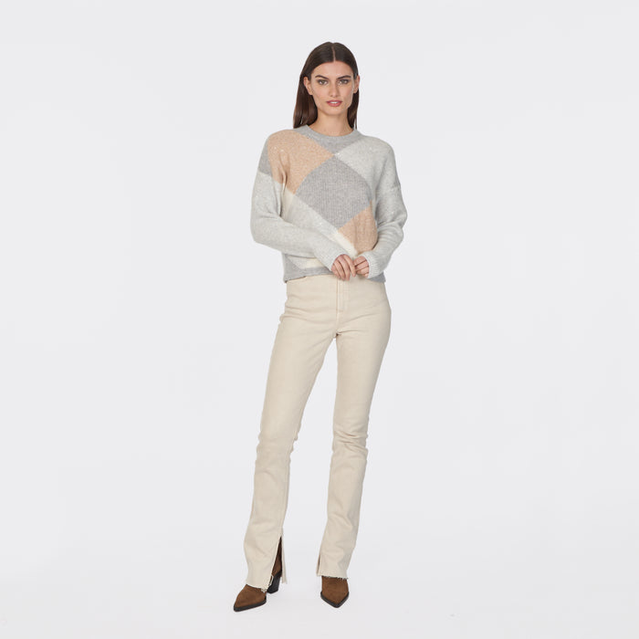 Autumn Cashmere Sequin Diamond Crew