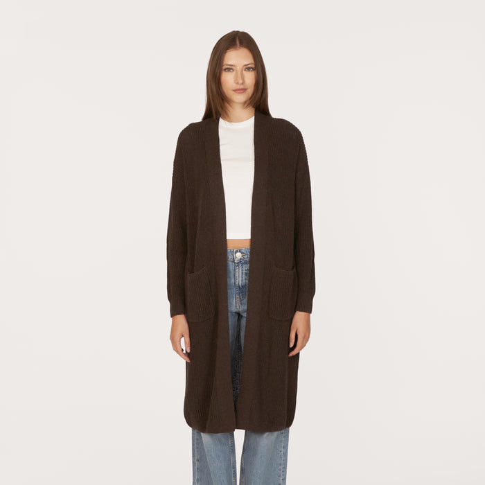 Autumn Cashmere Shaker Open Coatigan W/ Pockets