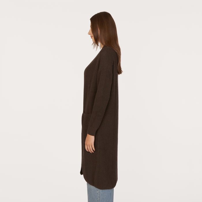 Autumn Cashmere Shaker Open Coatigan W/ Pockets