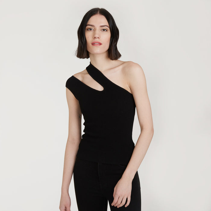 autumn cashmere Slash One Shoulder Tank
