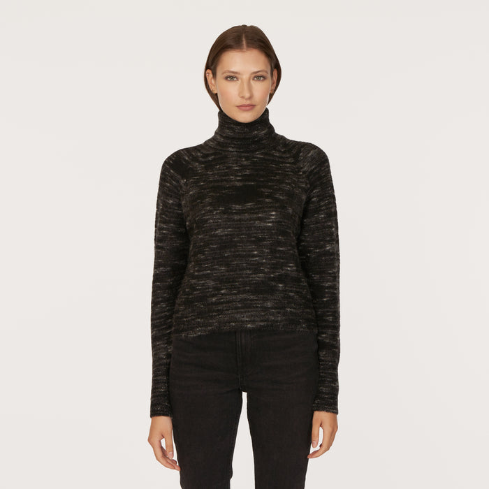 autumn cashmere Space Dye Raglan Mock Neck
