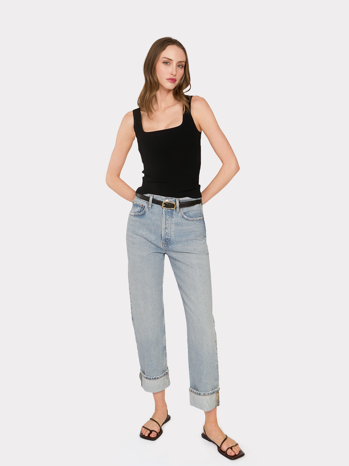 Autumn Cashmere Square Neck Tank In Black