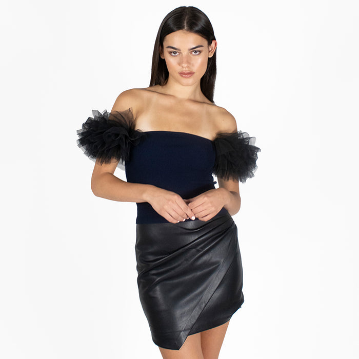 Autumn Cashmere Tulle Off-The-Shoulder