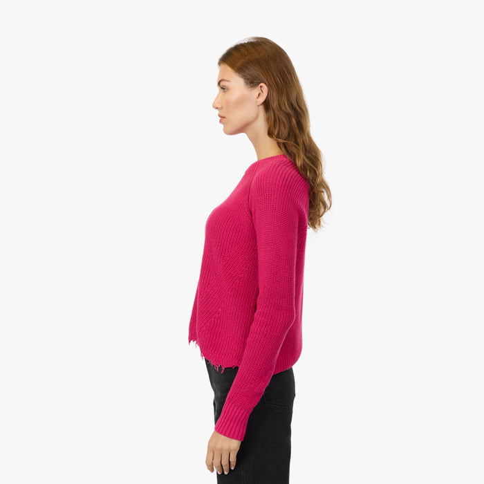 Autumn Cashmere Distressed Scallop Shaker In Barbie