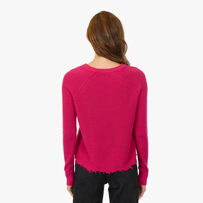 Autumn Cashmere Distressed Scallop Shaker In Barbie
