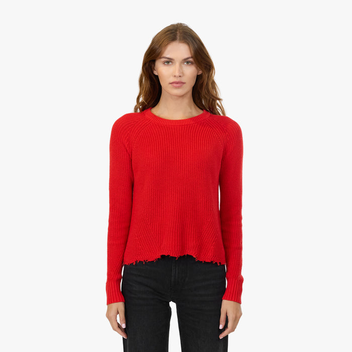 autumn cashmere Distressed Scallop Shaker in Pimento