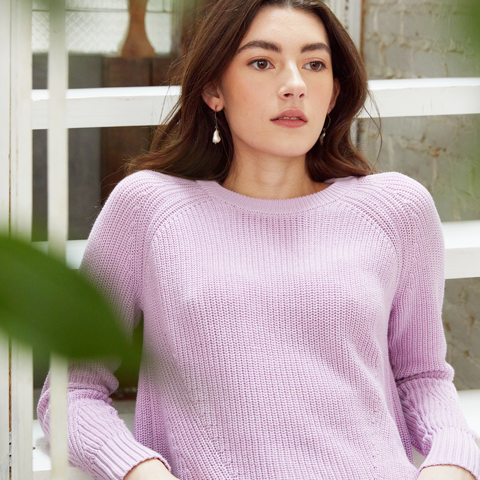 Autumn Cashmere Distressed Scallop Shaker In Primrose