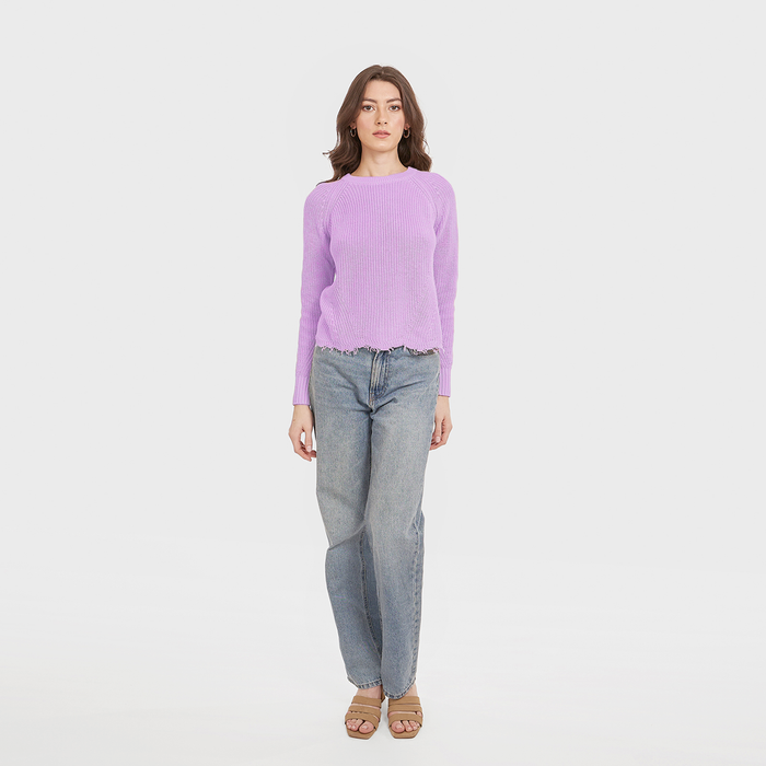 Autumn Cashmere Distressed Scallop Shaker In Primrose