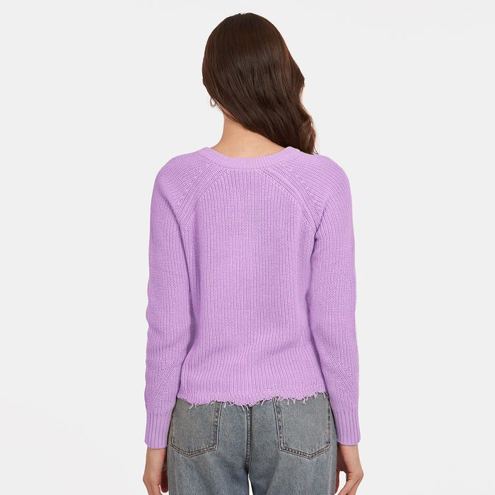 Autumn Cashmere Distressed Scallop Shaker In Primrose